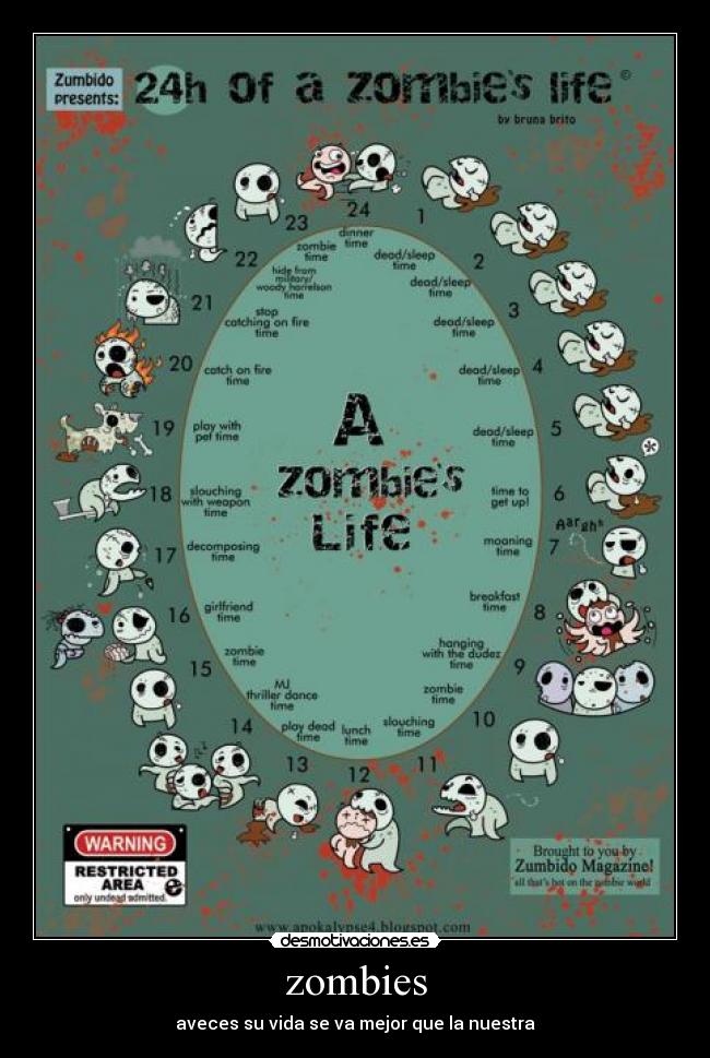 zombies - aveces su vida se va mejor que la nuestra