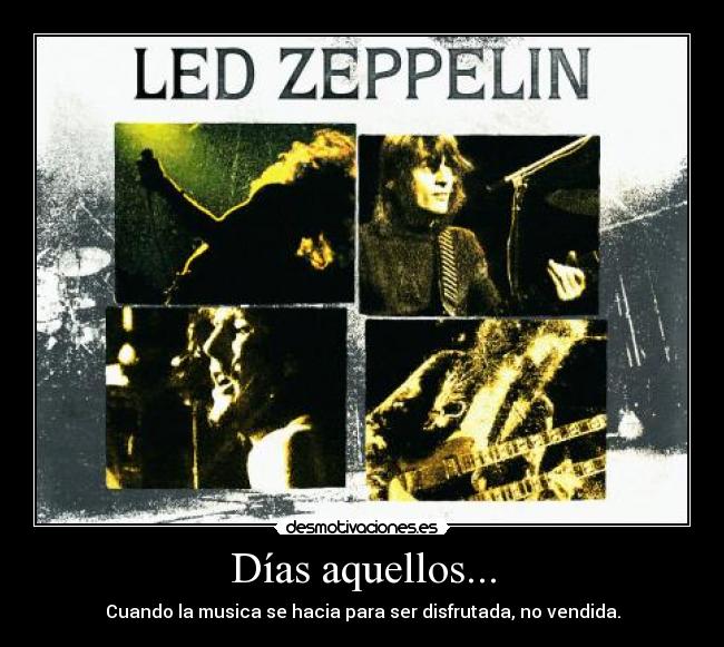 carteles led zeppelin metal buena musica rock robert plant rock hard desmotivaciones