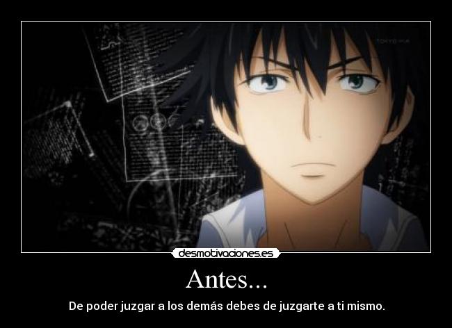Antes... -