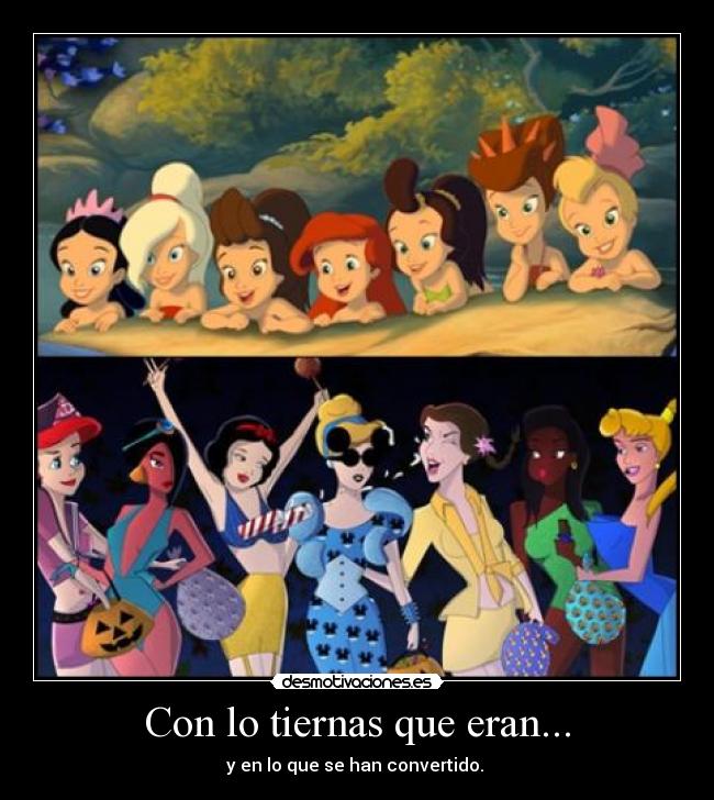 Con lo tiernas que eran... - y en lo que se han convertido.