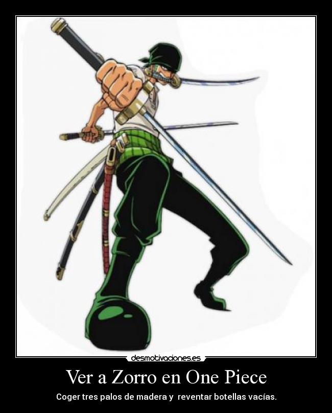 Ver a Zorro en One Piece -