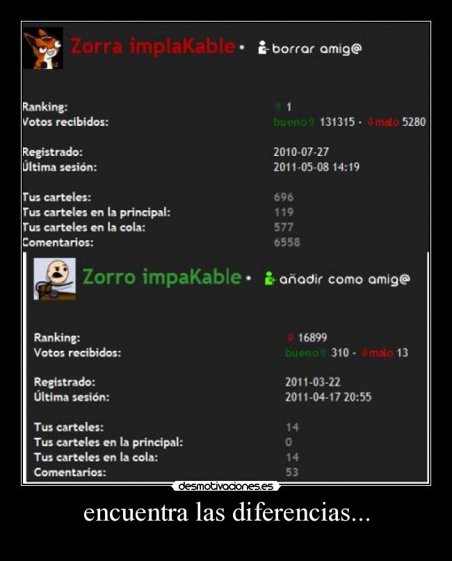 encuentra las diferencias... -