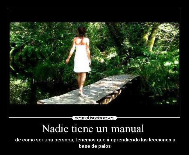 Nadie tiene un manual  - 