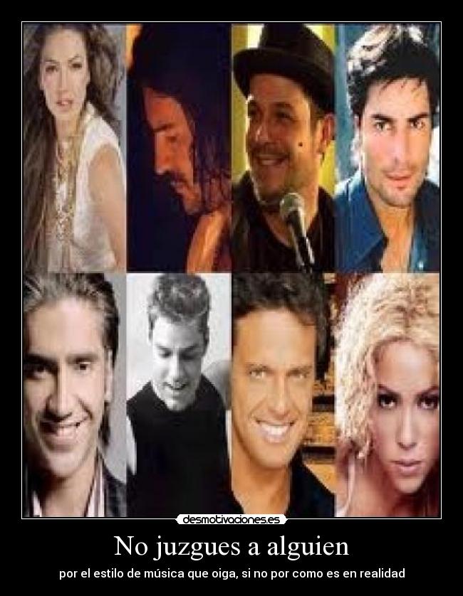 No juzgues a alguien - por el estilo de música que oiga, si no por como es en realidad
