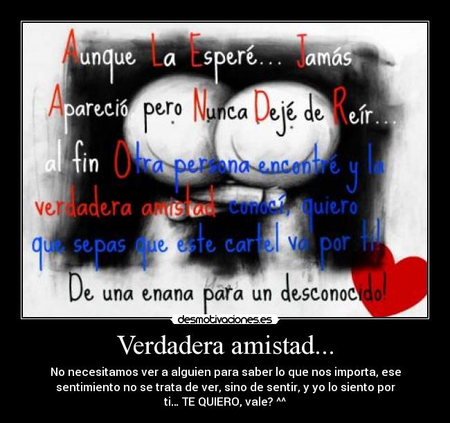 Verdadera amistad... - 