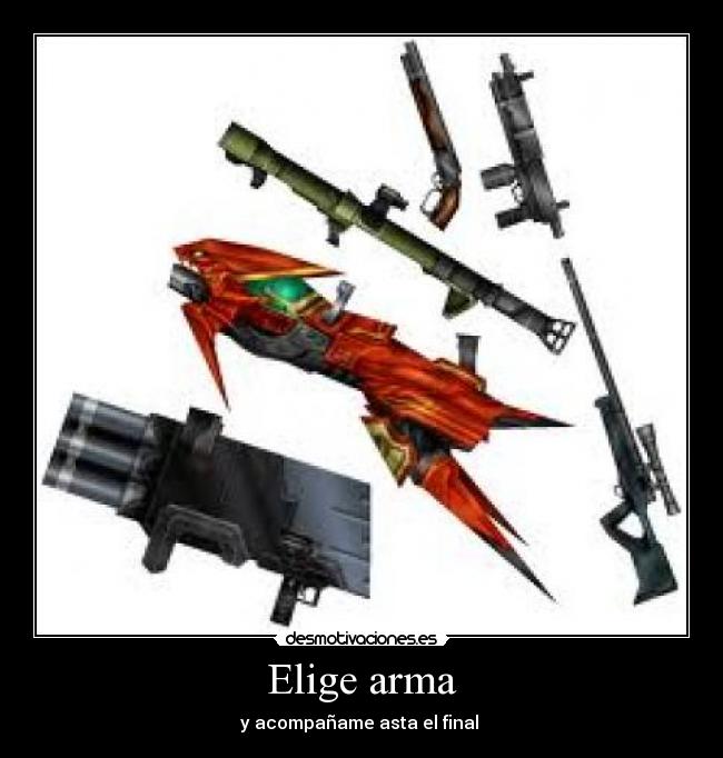 Elige arma - y acompañame asta el final 