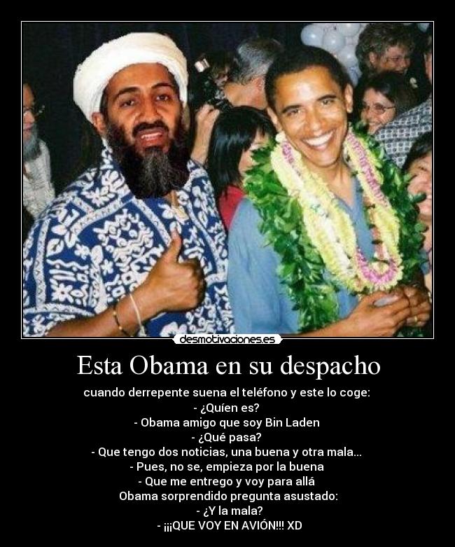 Esta Obama en su despacho -