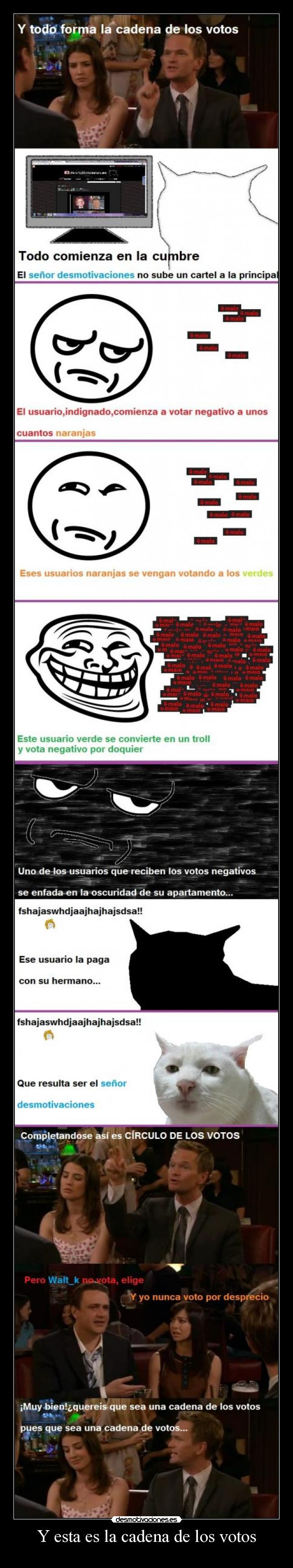 Y esta es la cadena de los votos - 