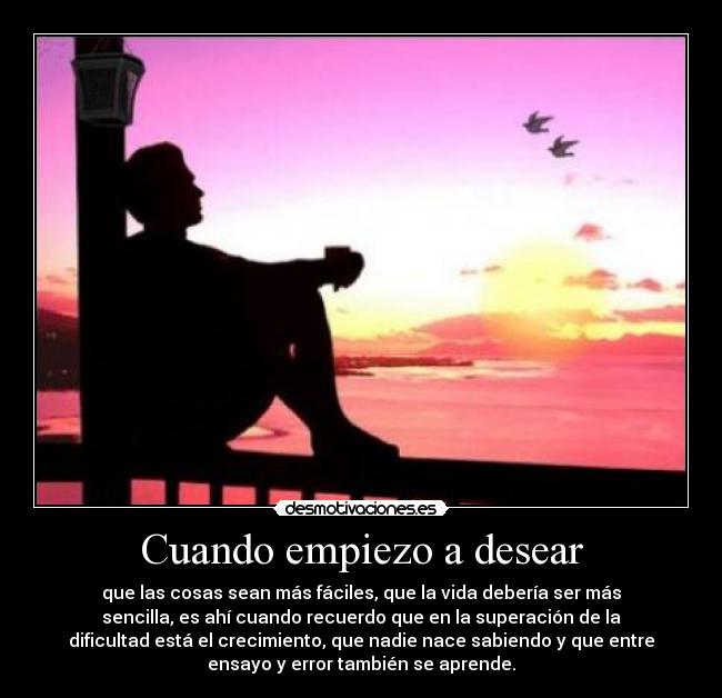 Cuando empiezo a desear -