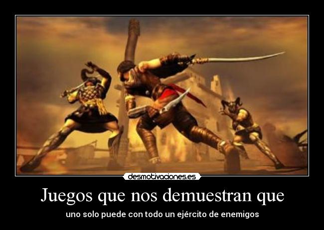 Juegos que nos demuestran que - uno solo puede con todo un ejército de enemigos
