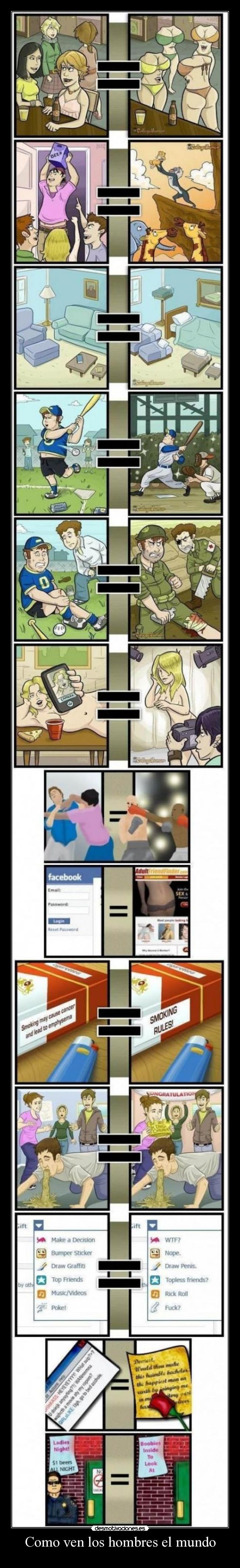 Como ven los hombres el mundo -