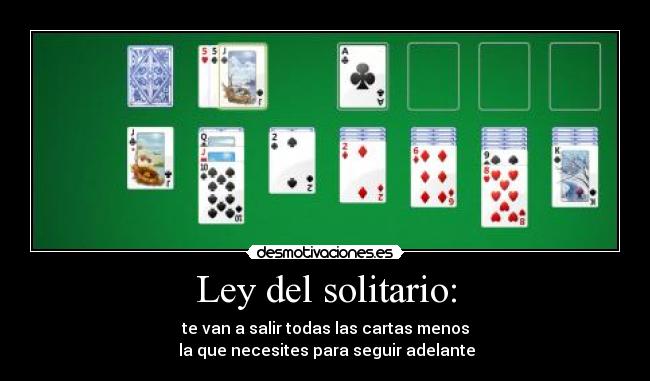 Ley del solitario: - 