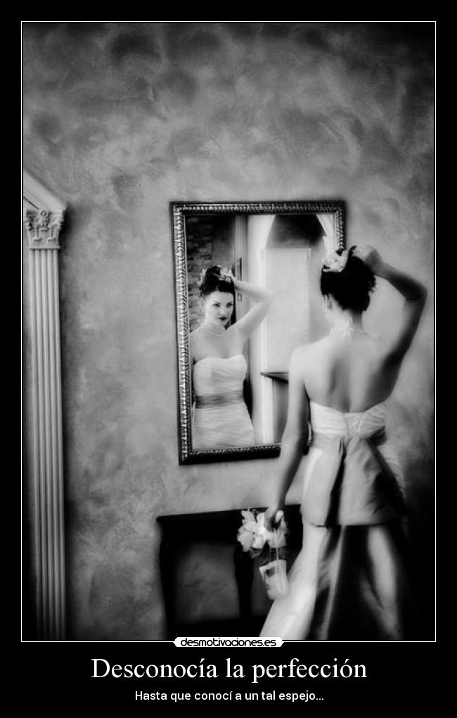 Desconocía la perfección -