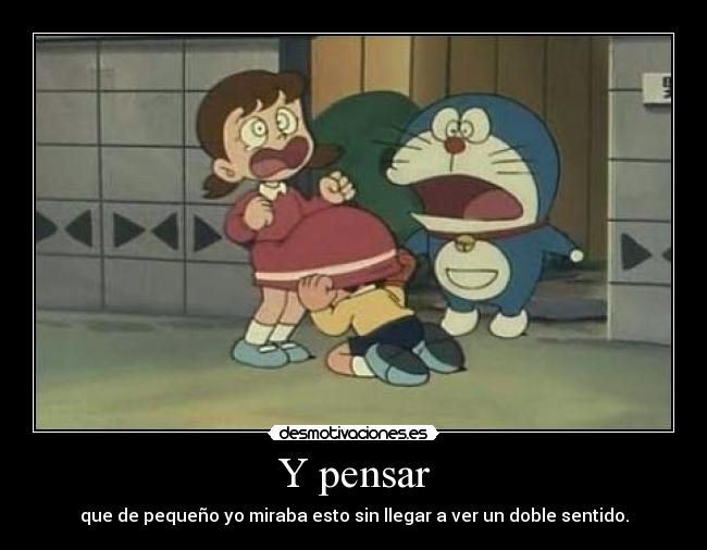 carteles nobita shizuka doraemon desmotivaciones