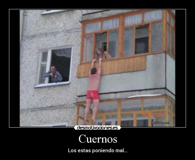 carteles cuernos mal poner friki fail desmotivaciones