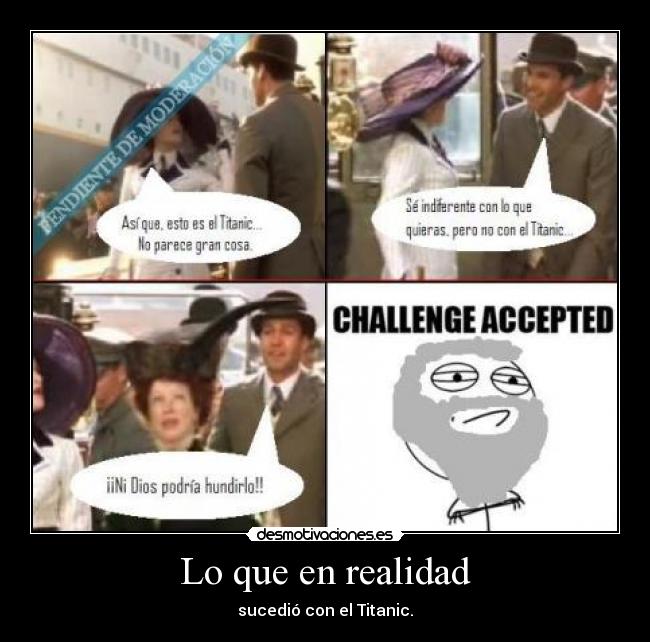 Lo que en realidad - sucedió con el Titanic.