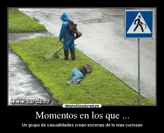 Momentos en los que ... - Un grupo de casualidades crean escenas de lo mas curiosas