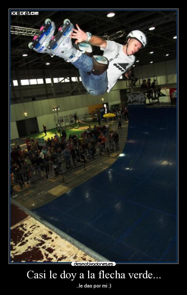 Casi le doy a la flecha verde... - 