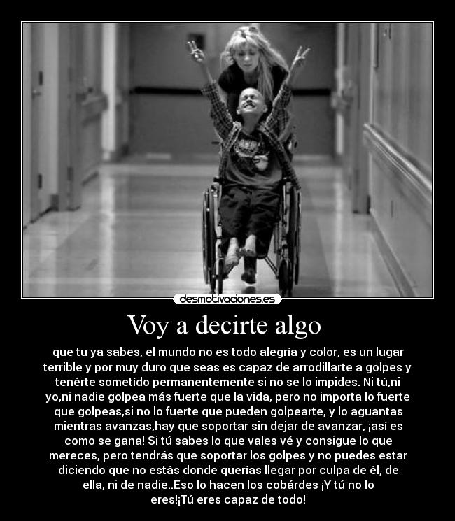 Voy a decirte algo -