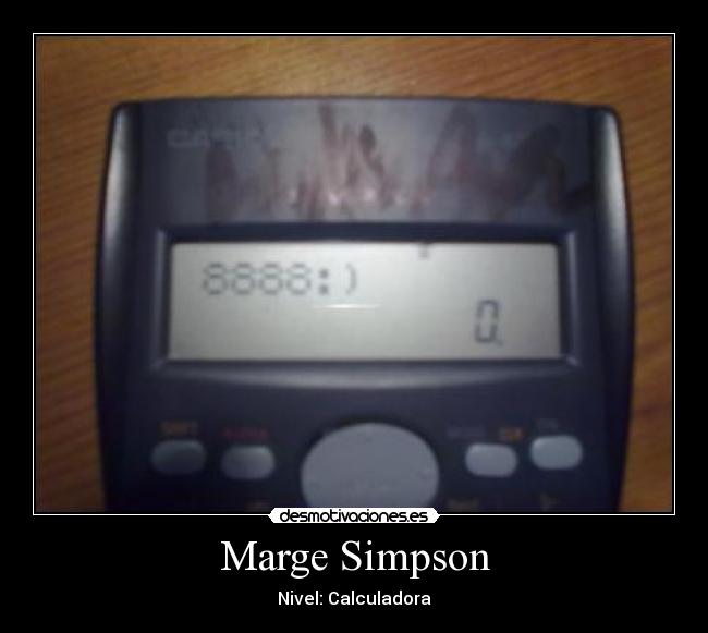Marge Simpson - Nivel: Calculadora
