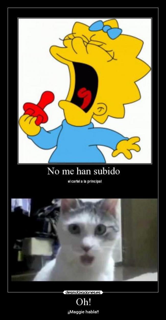 Oh! - ¡¡Maggie habla!!