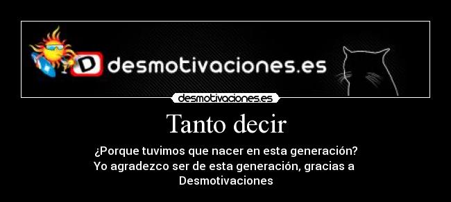 Tanto decir -