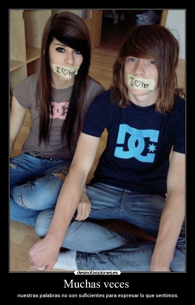 Muchas veces - nuestras palabras no son suficientes para expresar lo que sentimos.