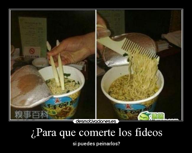 carteles fideos desmotivaciones