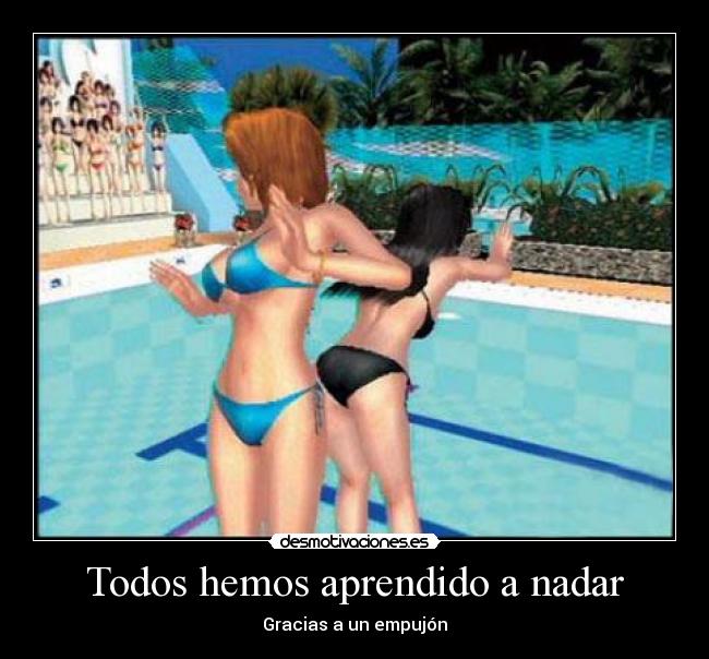 carteles nadar desmotivaciones