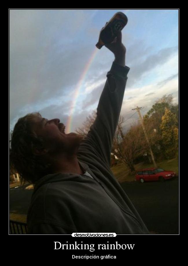 Drinking rainbow - Descripción gráfica