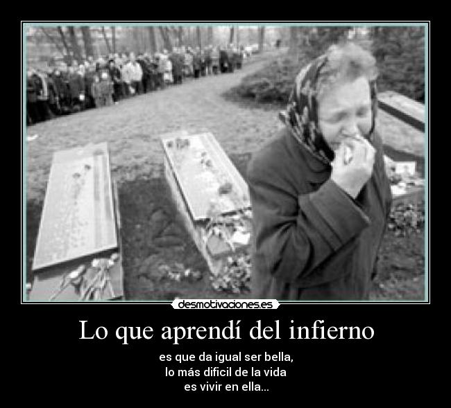 Lo que aprendí del infierno -