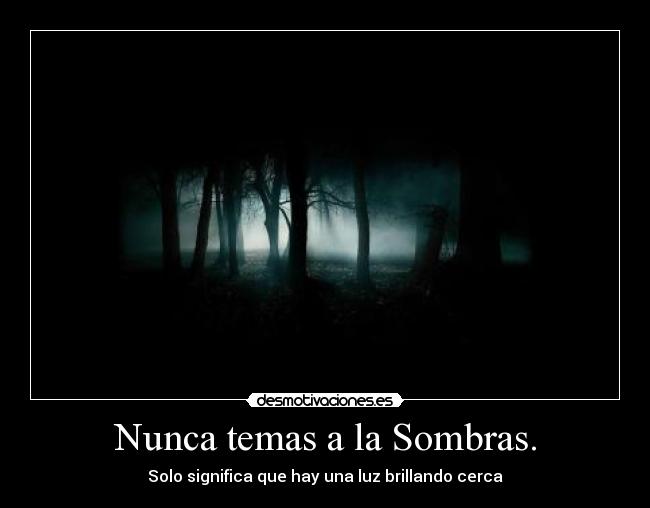 Nunca temas a la Sombras. - 