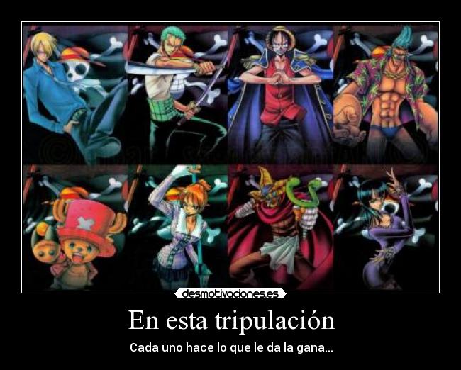 En esta tripulación -