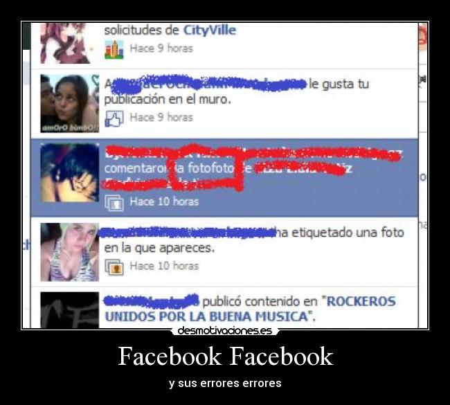 Facebook Facebook - y sus errores errores