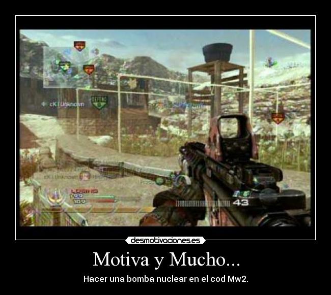 Motiva y Mucho... - Hacer una bomba nuclear en el cod Mw2.