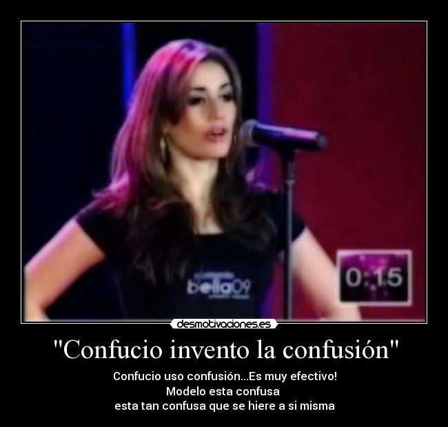 Confucio invento la confusión -
