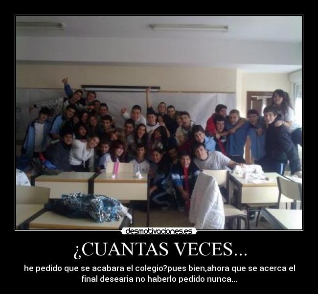 ¿CUANTAS VECES... -