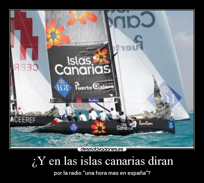 ¿Y en las islas canarias diran -