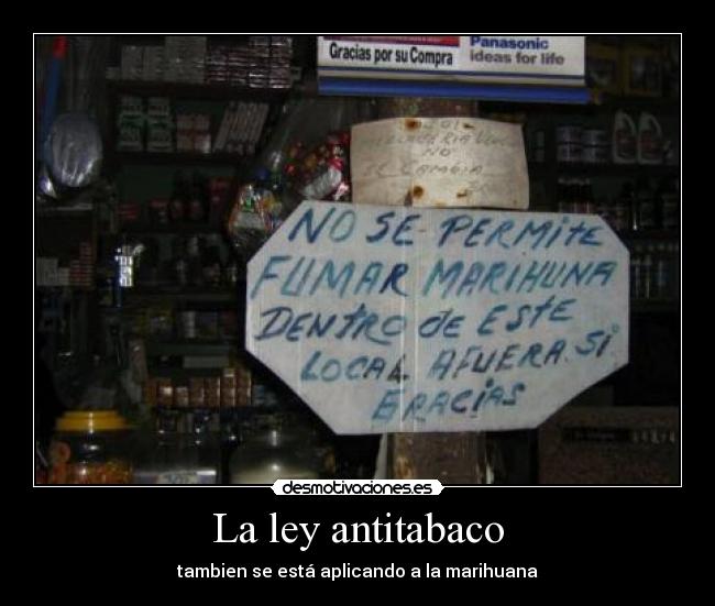La ley antitabaco - 