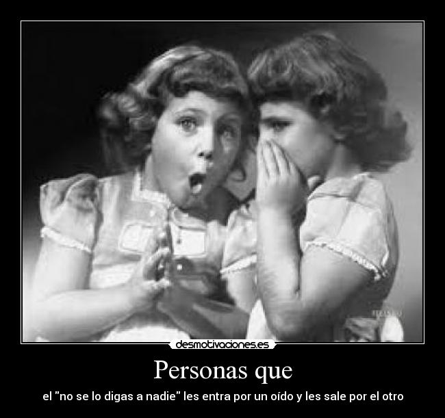 Personas que -