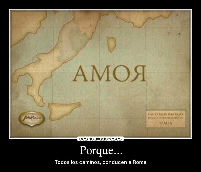 Porque... -