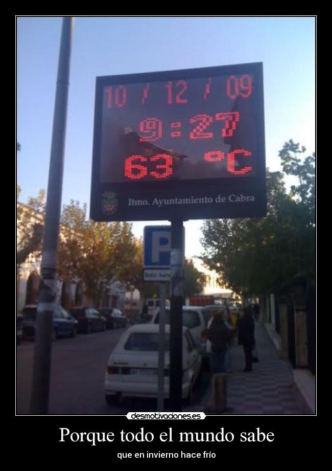 Porque todo el mundo sabe -