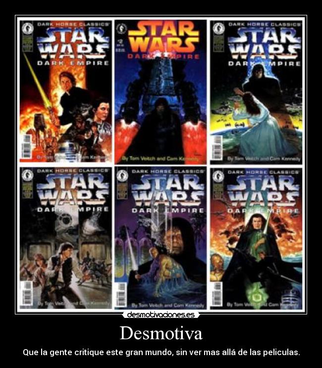 Desmotiva - Que la gente critique este gran mundo, sin ver mas allá de las peliculas.