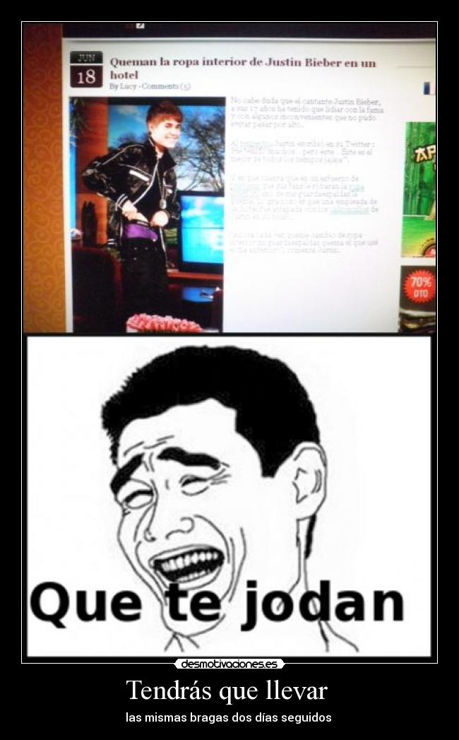 Tendrás que llevar -