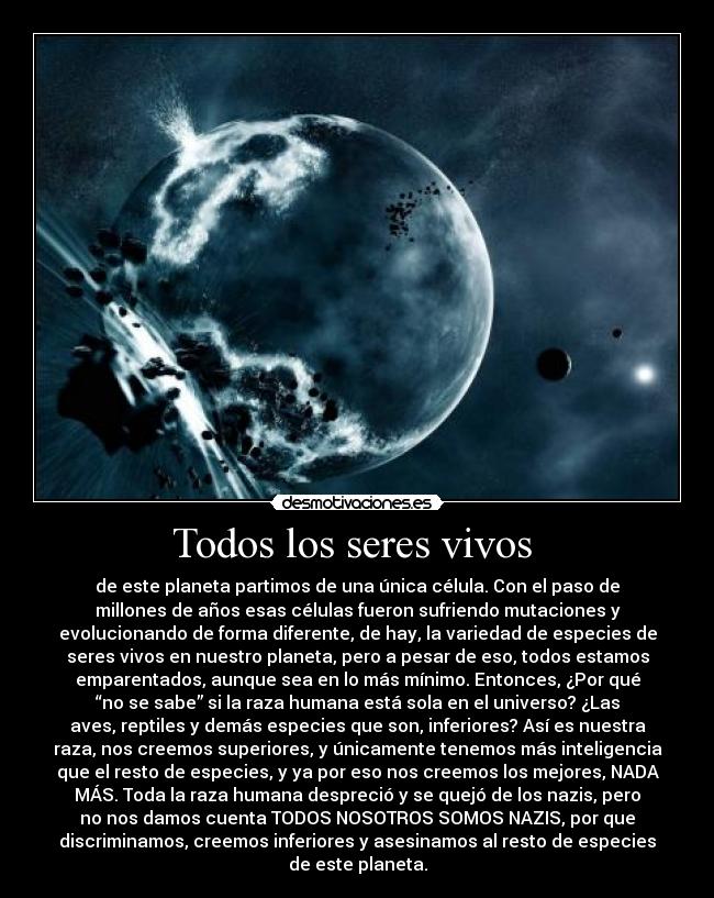 Todos los seres vivos -