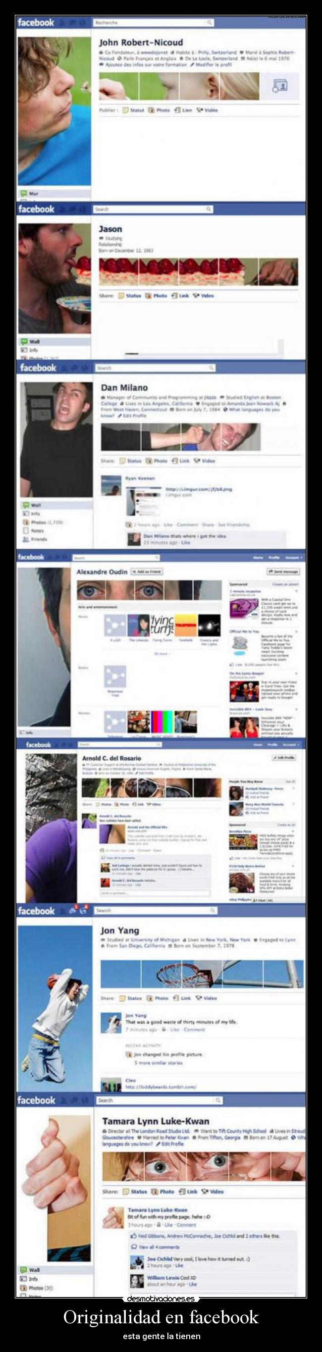 Originalidad en facebook -