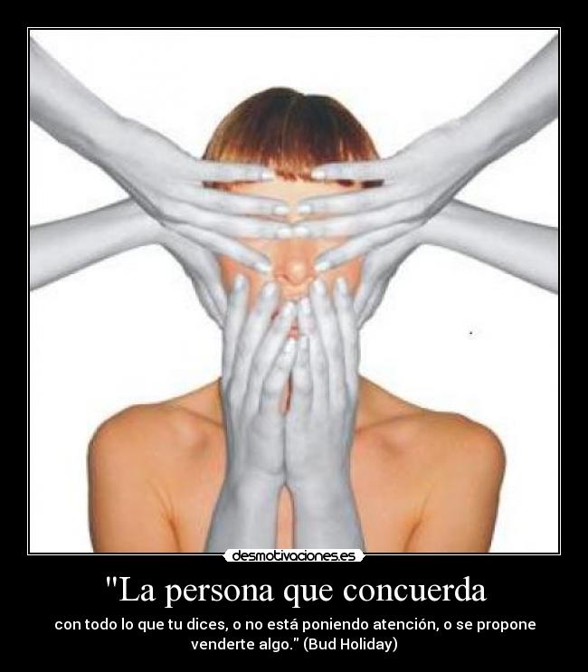 La persona que concuerda - 