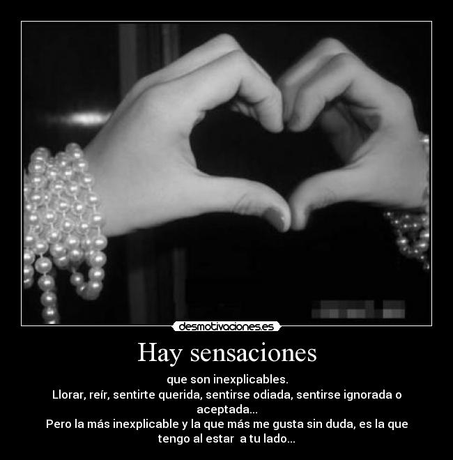 Hay sensaciones - 