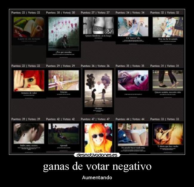 ganas de votar negativo -