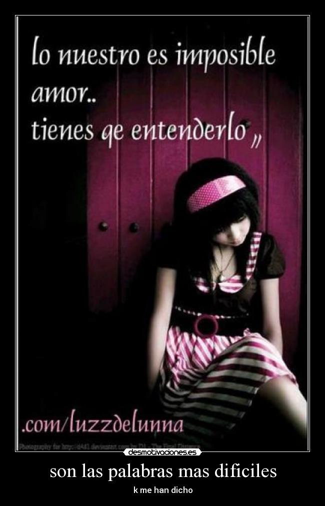 son las palabras mas dificiles - 